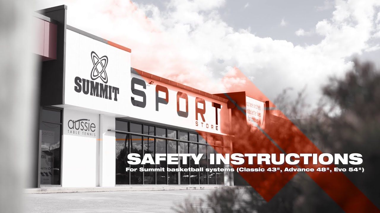 Basketball System Safety Instructions