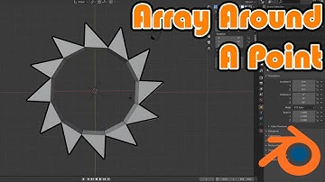 Duplicate Any Object Around A Point (Circle) Using An Array Modifier - Blender 2.8 Tutorial