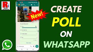 How to Create Poll on WhatsApp (New Feature)