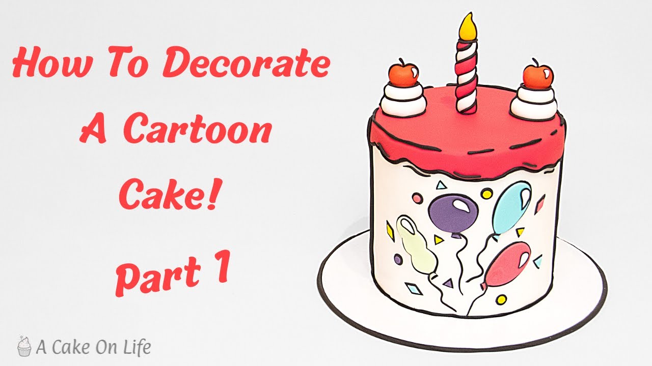 How To Make A Cartoon Cake Part 1 Easy Comic Cake Trend Tutorial 