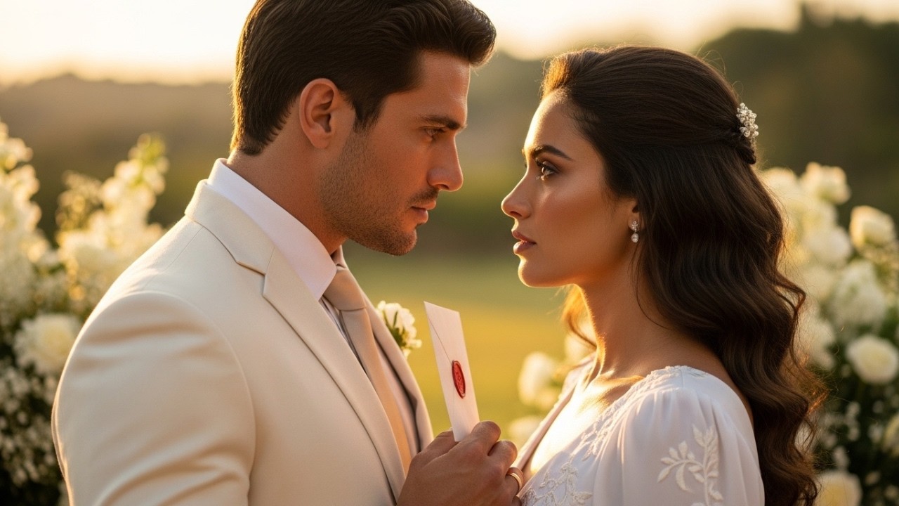 No dia do casamento o milionário recebeu um envelope que não deveria abrir