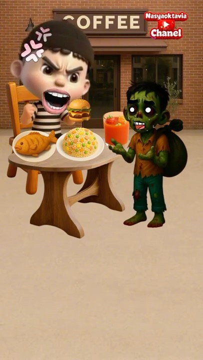 No Food for Zombie!😢 #ytshorts #feedshorts #likeforlikes #animation