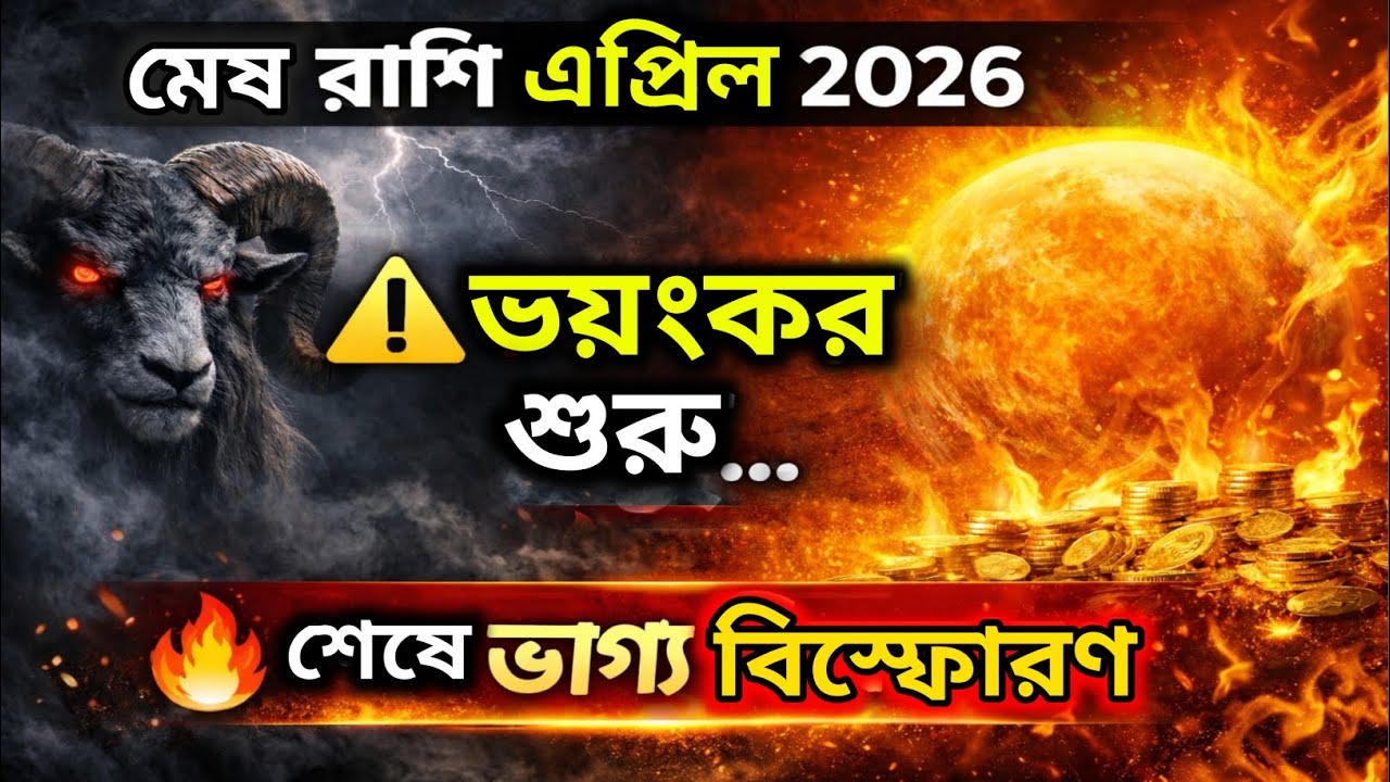 মেষ রাশি এপ্রিল ২০২৬ ⚠️ ভয়ংকর শুরু! 🔥 মাসের শেষে ভাগ্য বিস্ফোরণ | Aries Horoscope April 2026