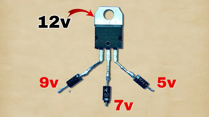7805 Voltage Regulator Circuit | 12v to 9v 7v 5v converter | 7805 IC
