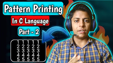 Pattern Printing Tutorial || C language || Part - 2 ( Logic Building )