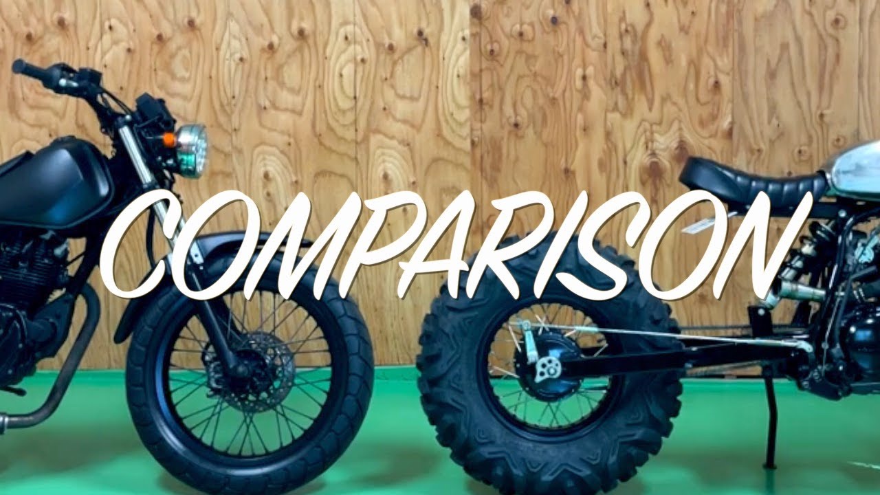 TW225 Fat Scrambler ノーマルとのカスタム比較 裏話なども -4K