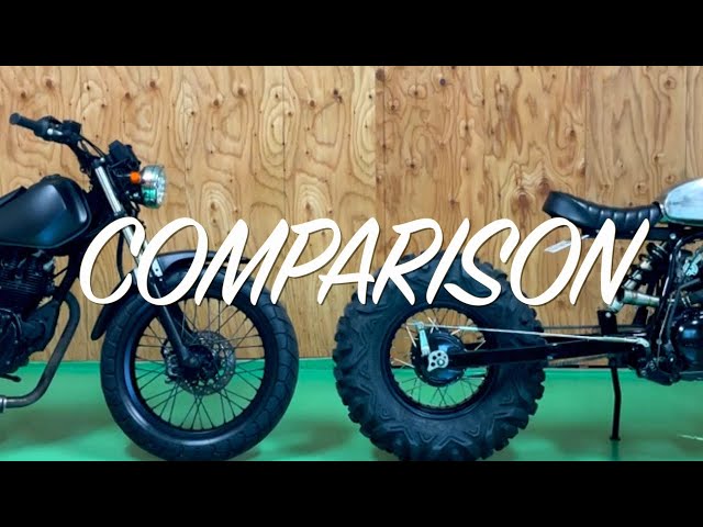 TW225 Fat Scrambler ノーマルとのカスタム比較 裏話なども -4K