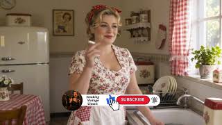 Vintage Housewife's Smoking Break | A Quiet 1950s Moment