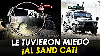 ¡BOMBAZO! Sand Cat de la SEDENA se topa Convoy de Los Escorpiones y los hace correr.