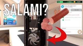 My Coworker Cuts Salami With Her PC?!? - PC Building Simulator IT Expansion