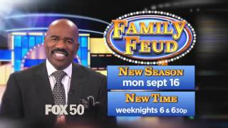 Family Feud - New Time 6 & 6:30p