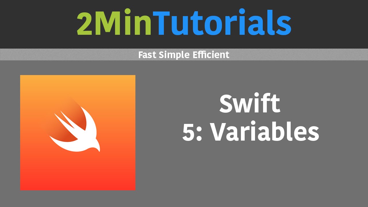 Swift Tutorials In 2 Minutes 5 Variables YouTube