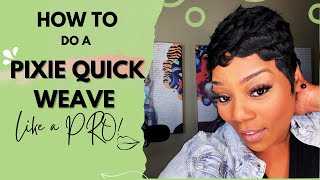 Short Pixie Quick Weave