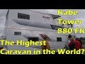 Highest Caravan: Kabe Tower 880, with two floors and a terrace / Tvåvåningsvagn