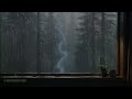 🔴 Rain On Window with Thunder SoundsㅣRain Sounds for Sleep, Insomnia, Study, ASMR