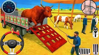 Game 3D Transportasi Truk Kargo Hewan - Simulator Mengemudi Transportasi Hewan - Gameplay Android screenshot 4