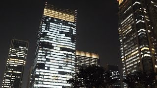 【4K】Night walking JR Tokyo station to Yurakucho railway station