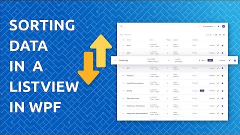 Data Sorting In a ListView [WPF]