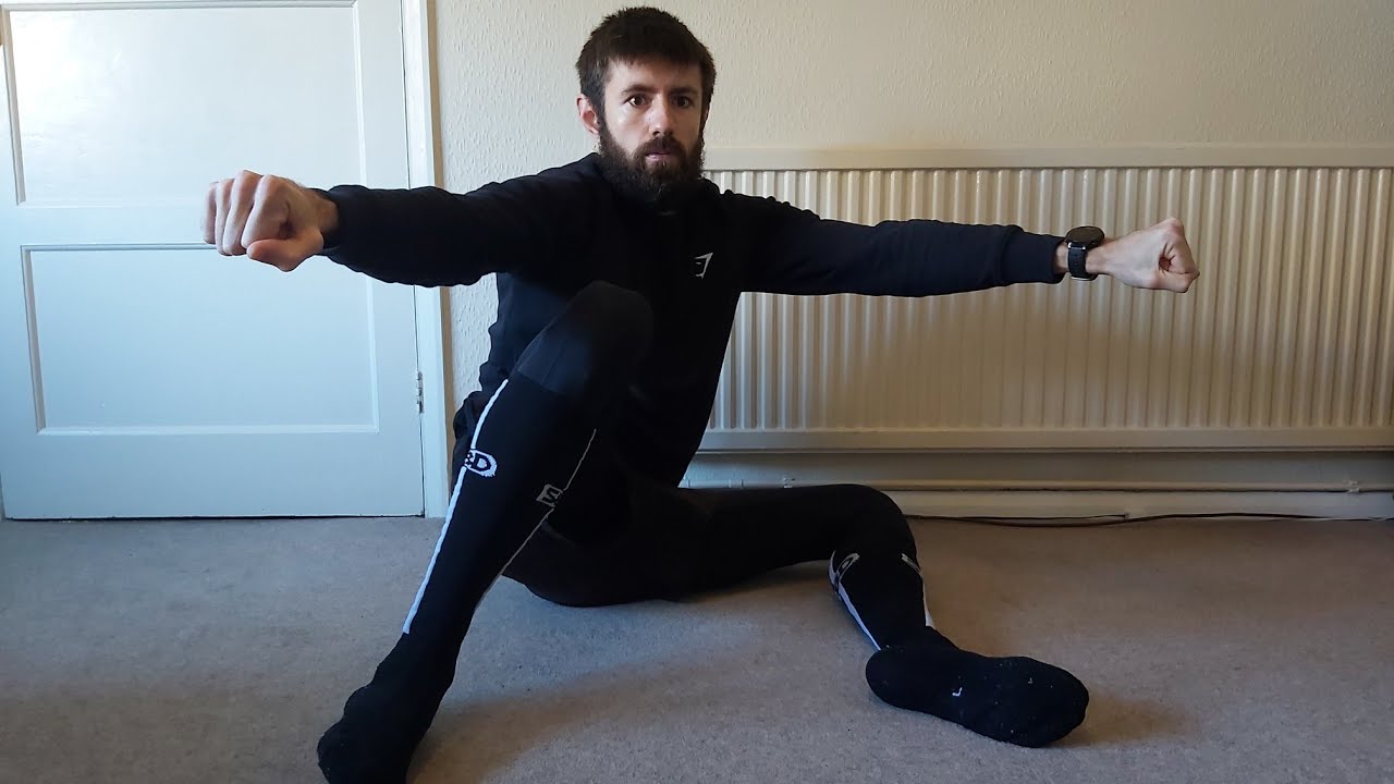90/90 single leg external rotation (advanced) - YouTube