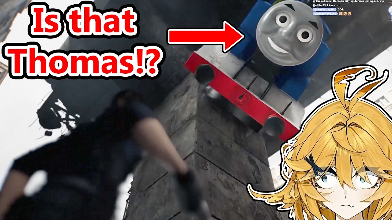 Doki loses her sh*t when Thomas the Tank Engine appears at RE9