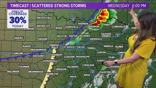 DFW weather: Tracking severe storm chances Wednesday