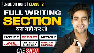 CLASS 12 English | Writing Section one shot | complete writing section class 12 English cbse