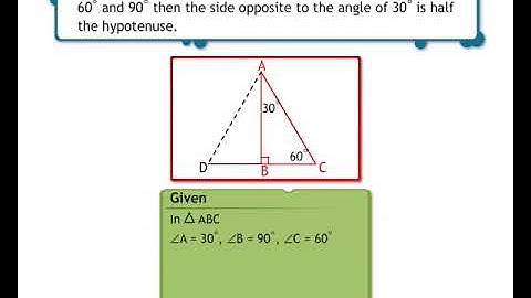 Hypotenuse - side theorem (Congruence of Triangles)  : SundaramEclass Geometry concepts (9-10 grade)