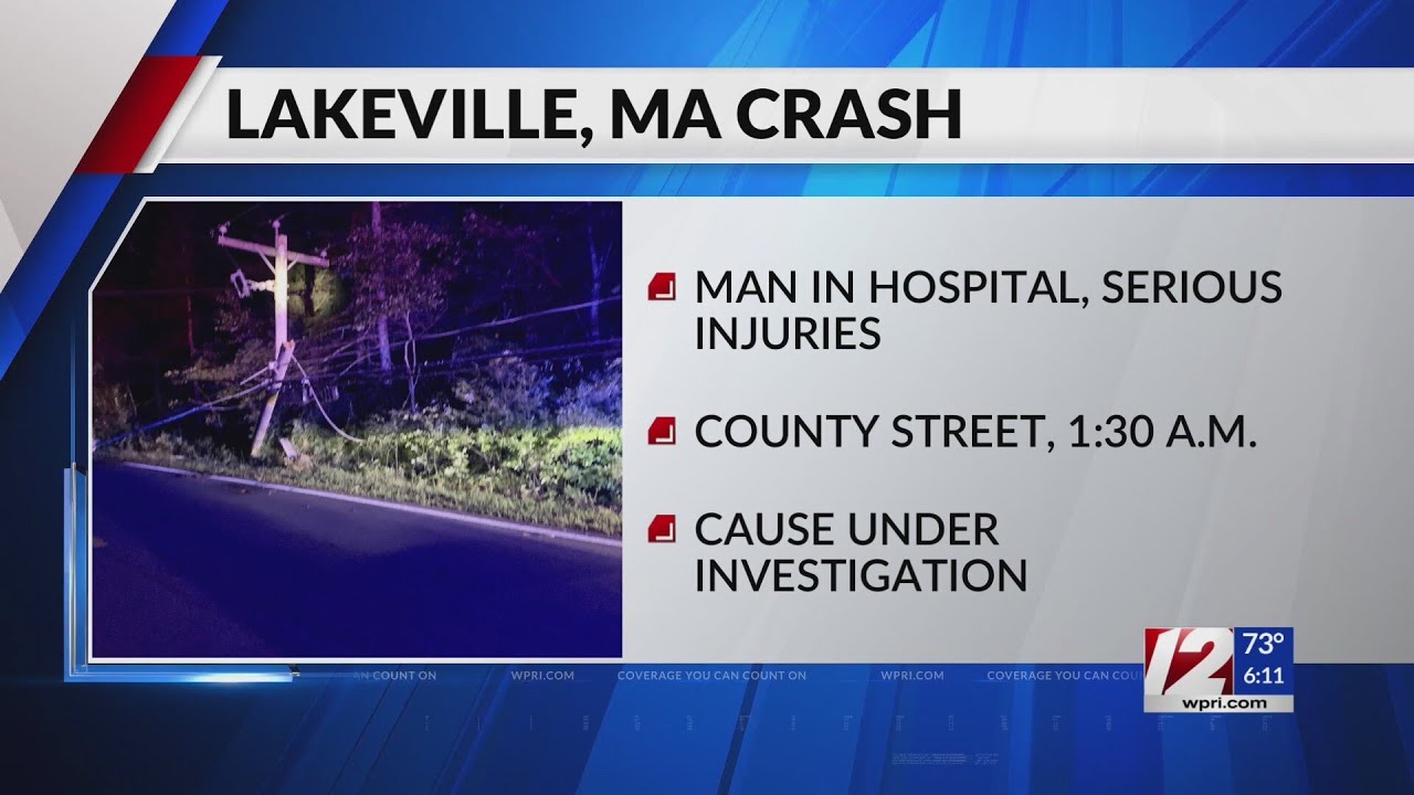 Lakeville car crash sends 1 man to hospital YouTube