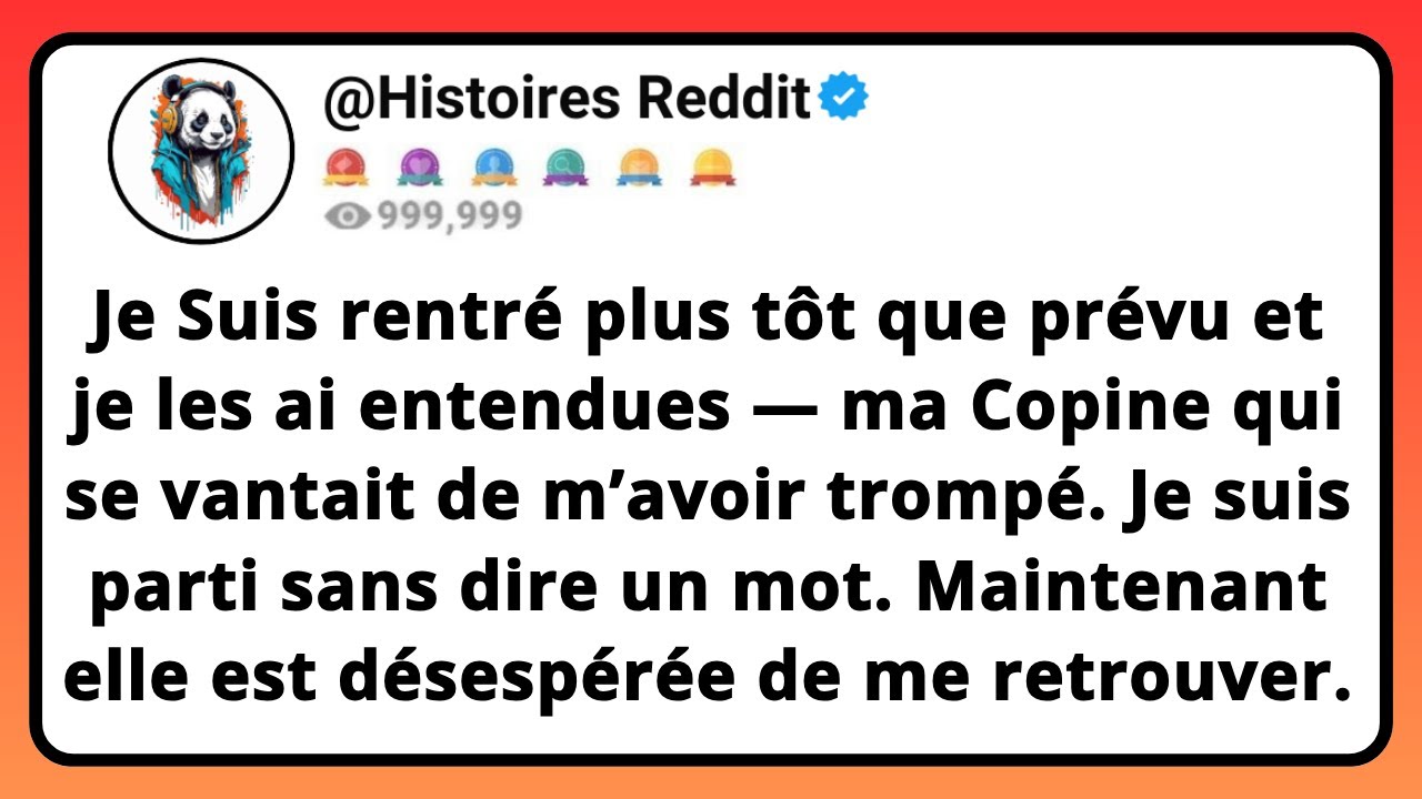 Je SUIS Rentré Plus Tôt Que Prévu Et Je Les Ai Entendues — Ma COPINE Qui Se Vantait De M’avoir...