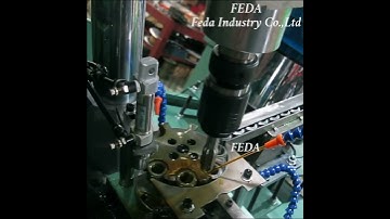 FEDA automatic tapping machine is used for making internal thread on metal parts. #machine #auto