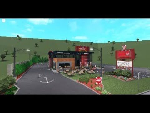 Finishing Building Wendy's In Roblox: Bloxburg - YouTube