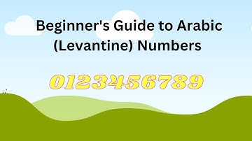 Arabic ( Levantine ) Numbers Made Easy: 0-10 Jordanian dialect@AEducationLearning1205