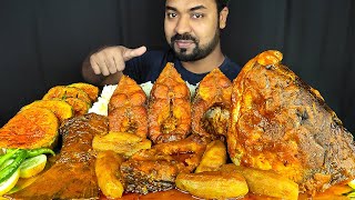 Download Lagu SPICY BIG FISH CURRY, BRINJAL FRY, FISH HEAD CURRY, GRAVY, RICE MUKBANG ASMR EATING SHOW | BIG BITES MP3