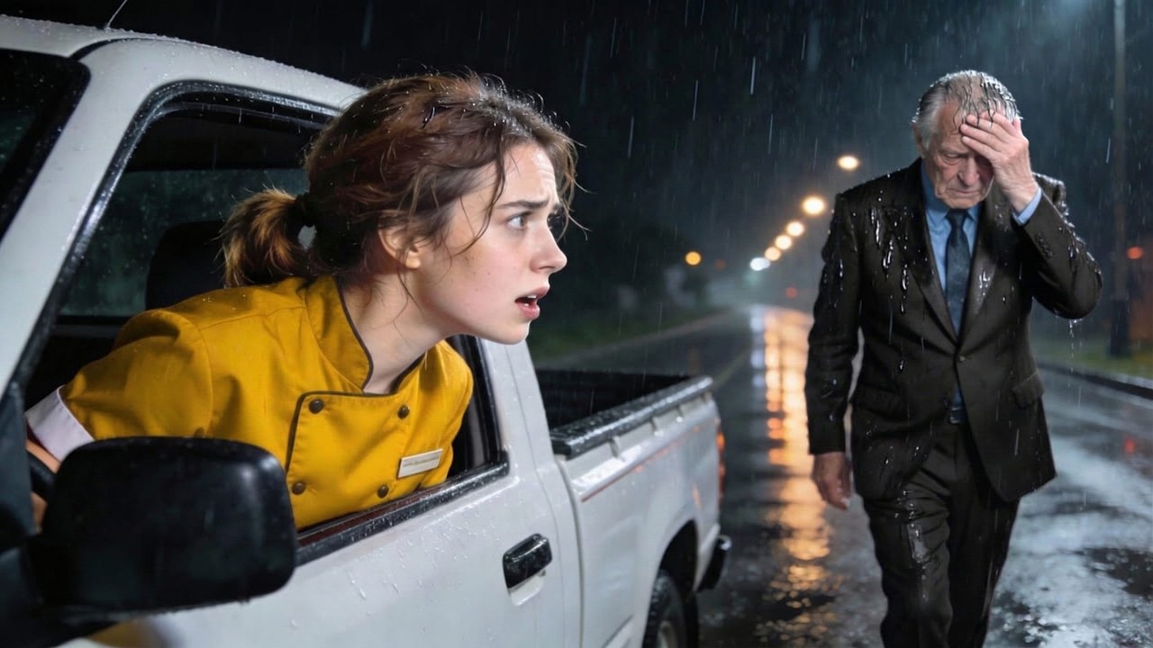 Uma garçonete pobre ajudou um velho na chuva — sem saber que era o avô do chefe da máfia.