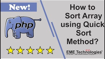 How to Sort Array using Quick Sort Method in PHP