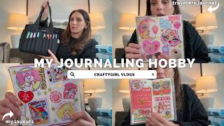 MY NEW TRAVELER'S JOURNAL HOBBY ✈️🤎 | What's In My Bag + Full Flip Through