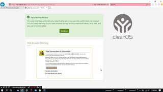cara setting web server pada Clear Os