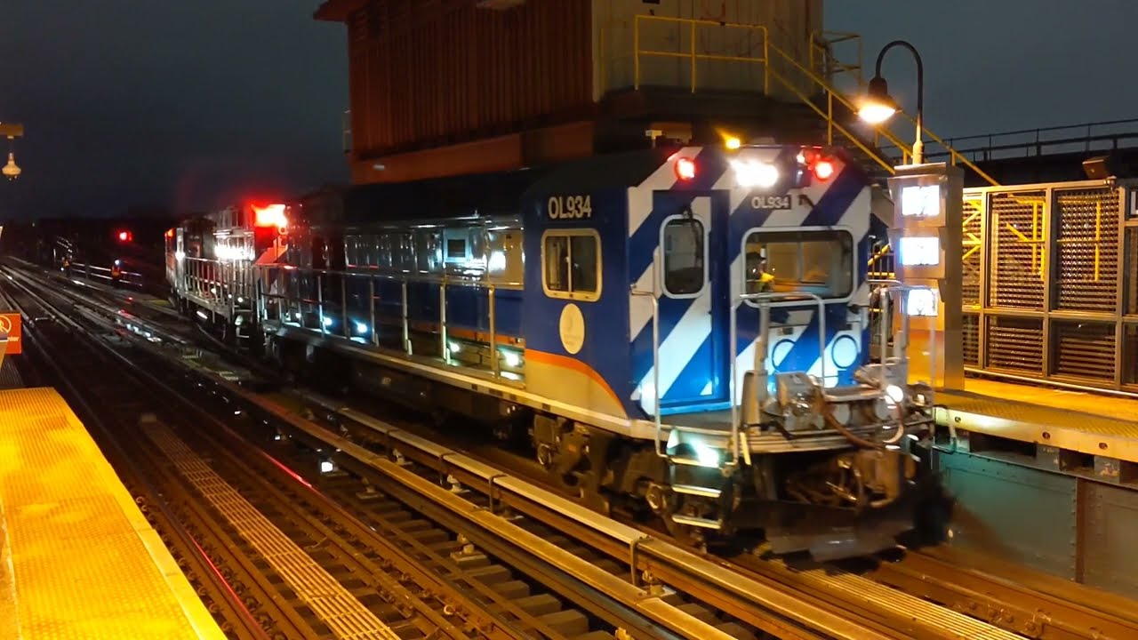 NYCTA R156 Diesel Locomotives Took the Flyover onto the Canarsie Line