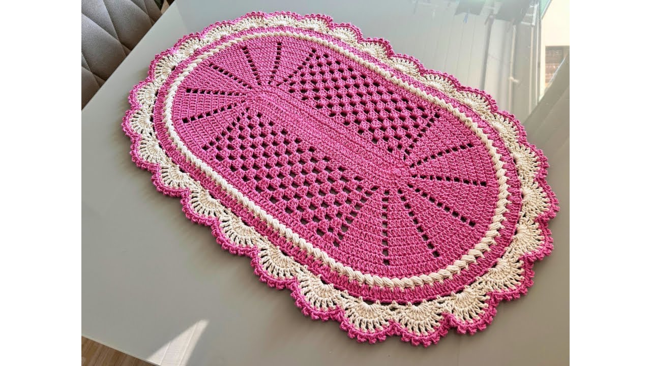 Tapete Aline em crochê | Fácil e descomplicado