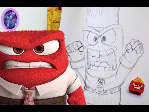 How to Draw ANGER from Pixar's Inside Out - @dramaticparrot - YouTube