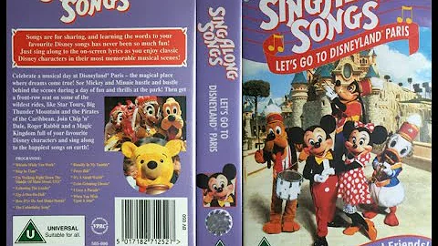 Sing Along Songs - Let's Go to Disneyland Paris [UK VHS] (1996)