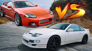 MITSUBISHI 3000GT VR4 VS. NISSAN 300ZX! | BATTLE OF THE 90's LEGENDS