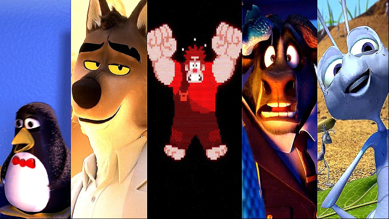 1 Second from 92 Animated Movies