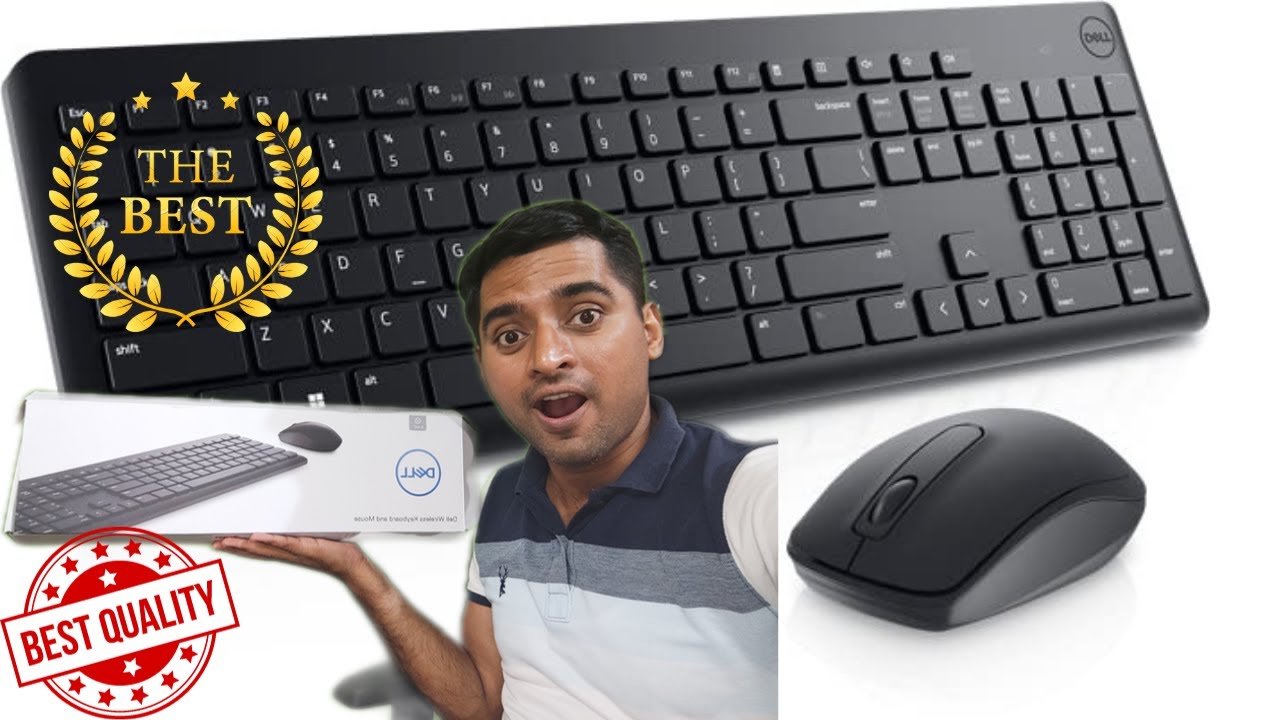 Dell USB Wireless Keyboard and Mouse Set KM3322W, 3Y Warranty, Black review and unboxing YouTube