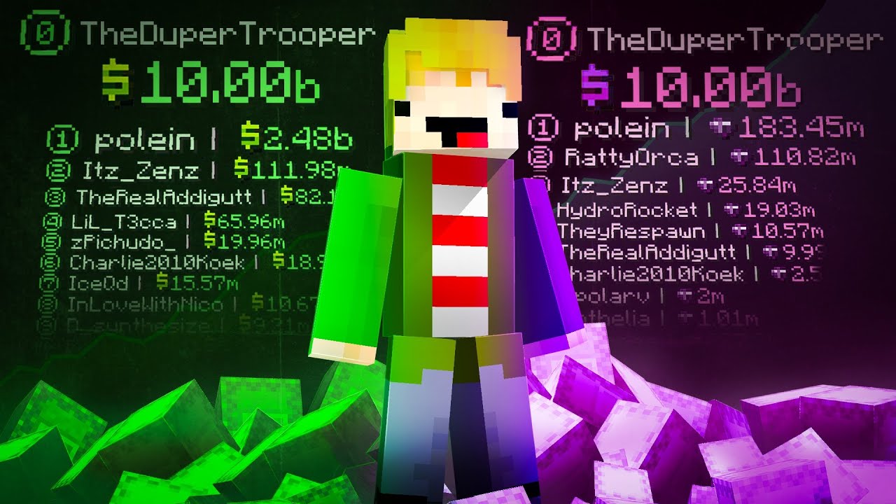 Duping $10,000,000,000 on a Pay-To-Win Minecraft Server
