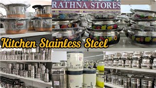 Kitchen Stainless Steel Organisers | Multipurpose Storage Containers |Rathna Stores Chennai Shopping