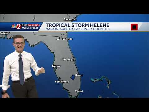 Helene nears hurricane