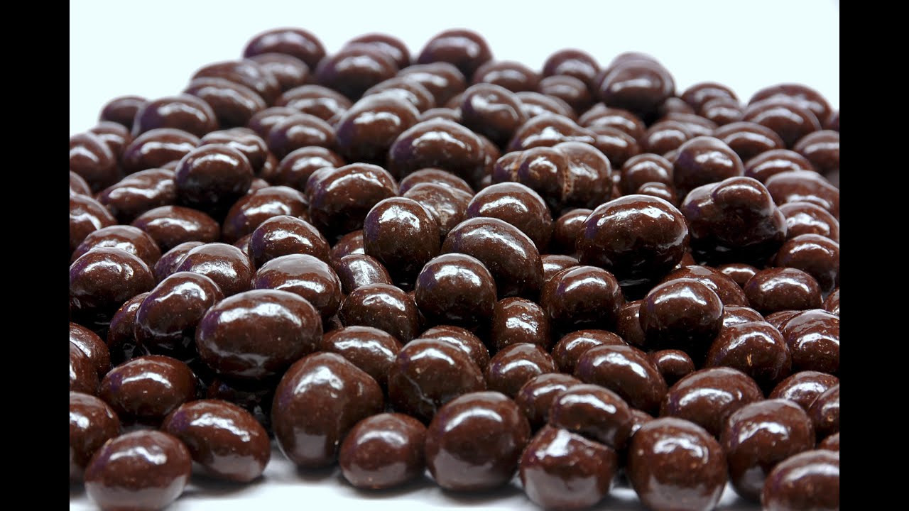 Chocolate lentils production line YouTube