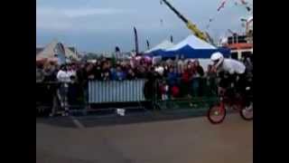 BMX Half Pipe Trick Wipeout Slow Motion
