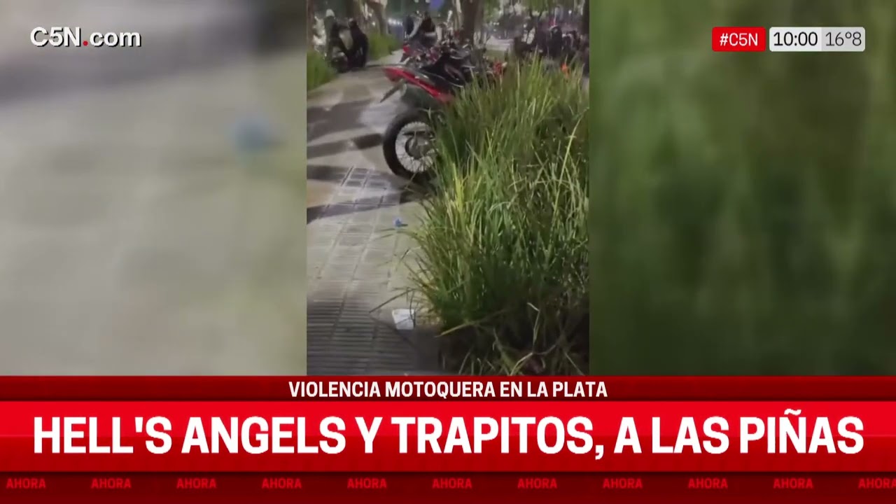 HELLS ANGELS, a las PIÑAS en LA PLATA